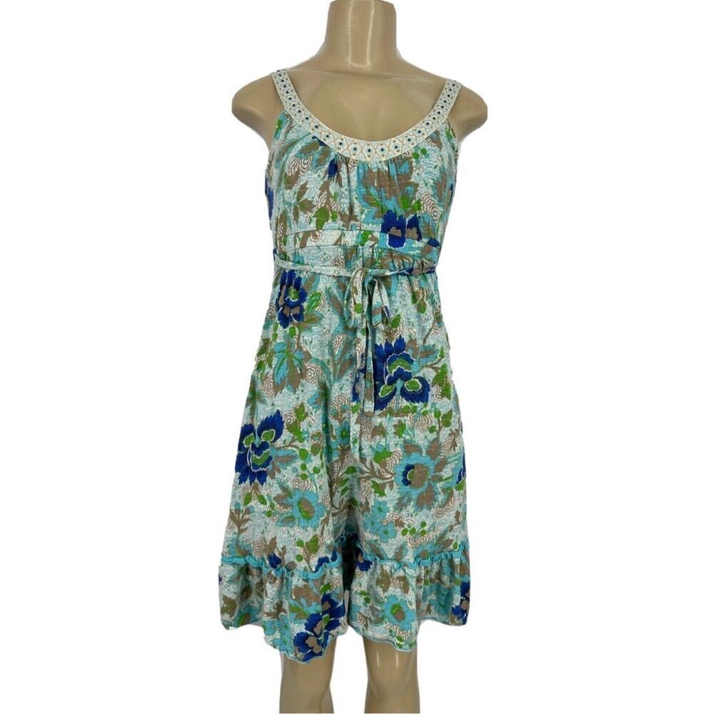✨Free People Beaded Neckline Jersey Floral Dress Size Small✨